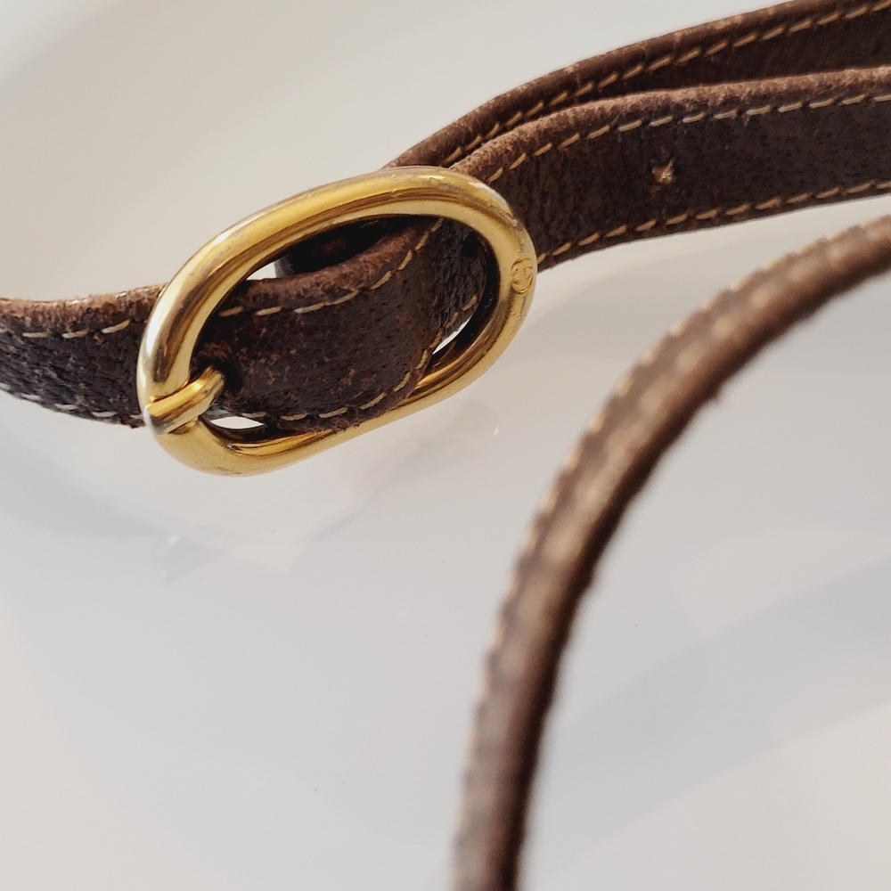 GUCCI Flap Crossbody Clutch GG Monogram Bag Vintage - Picture 14 of 16